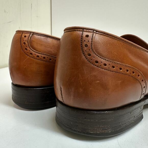 VTG VERY GOOD Grenson Tassel Loafers Brown Calf Wing Made England UK 11 / US 12 - Picture 7 of 13